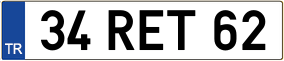 Trailer License Plate